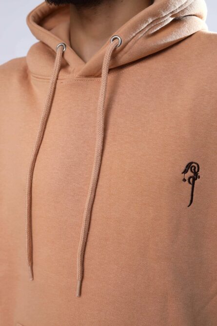 Men Beige Hoodie - Image 10