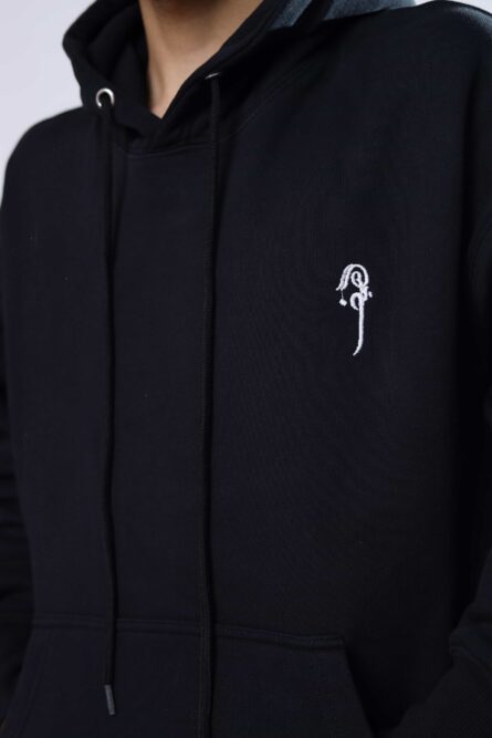 Alsaif Platinum Collection Fleece Hoodie Black – 400+ GSM Ultra-Soft Pullover - Image 10