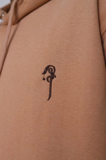 Men Beige Hoodie - Image 8