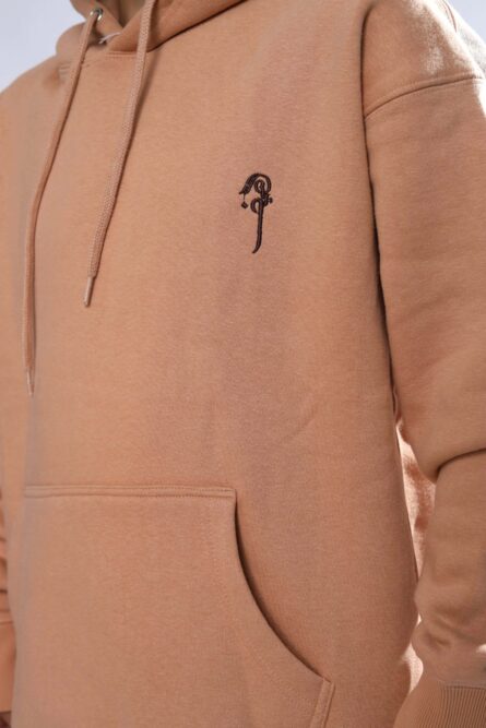 Alsaif Platinum Collection Fleece Hoodie Beige – 400+ GSM Ultra-Soft Pullover - Image 7