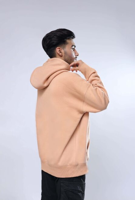 Alsaif Platinum Collection Fleece Hoodie Beige – 400+ GSM Ultra-Soft Pullover - Image 6