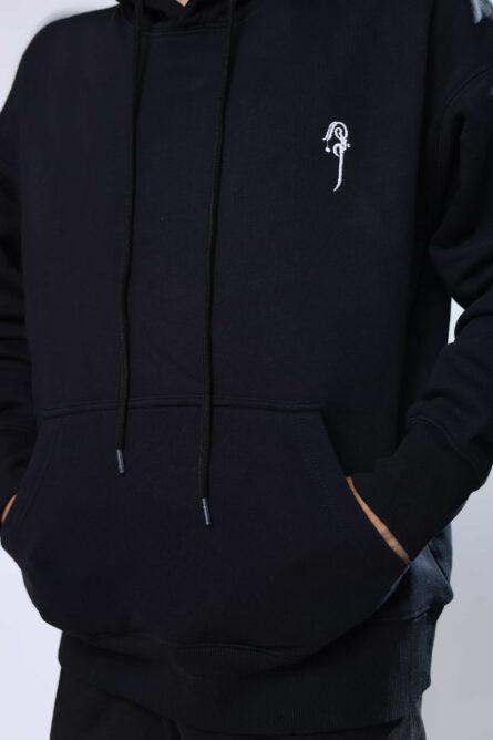 Men Black Hoodie - Image 7