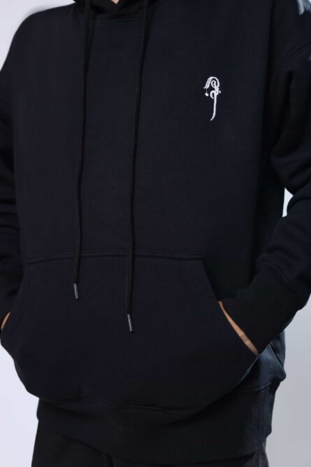 Alsaif Platinum Collection Fleece Hoodie Black – 400+ GSM Ultra-Soft Pullover - Image 7