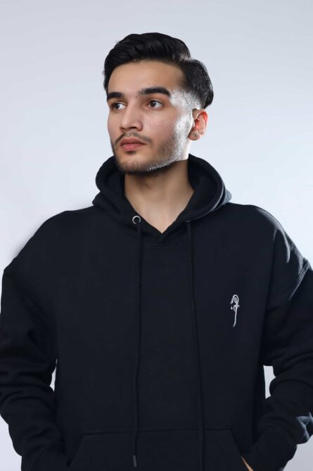 Men Black Hoodie - Image 6