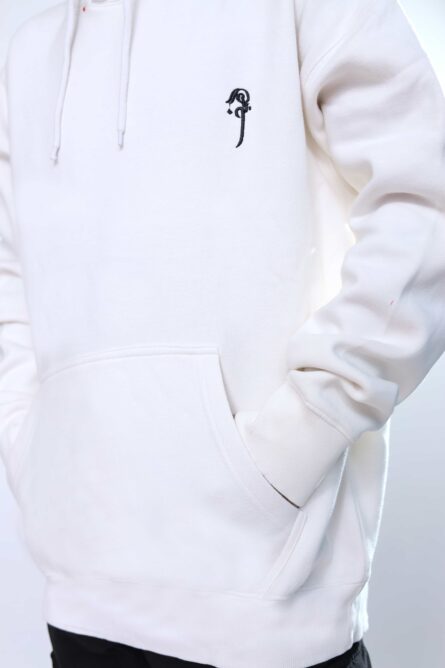 Men White Hoodie - Image 3