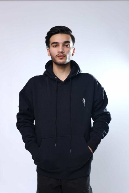 Alsaif Platinum Collection Fleece Hoodie Black – 400+ GSM Ultra-Soft Pullover - Image 4
